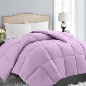 Luxurious Queen Size Lightweight Down Alternative Comforter - Lavender 88x88
